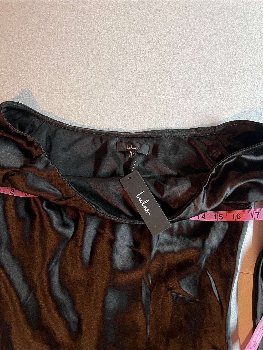 Lulus "Luxurious Vision" Satin Off-the-Shoulder Mini Dress - Picture 5 of 9